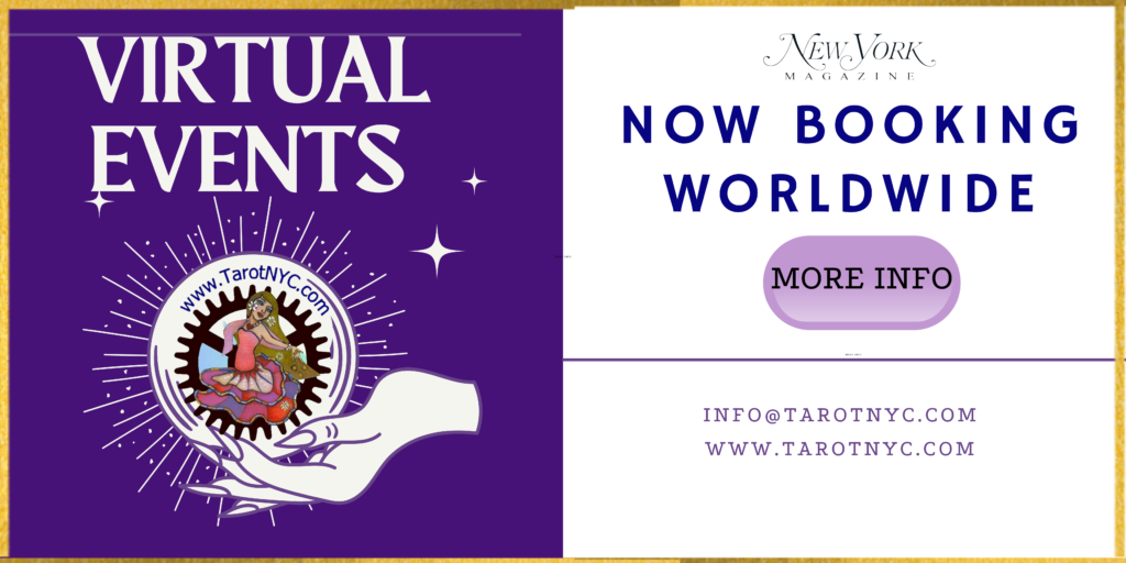 Virtual event Tarot readings banner